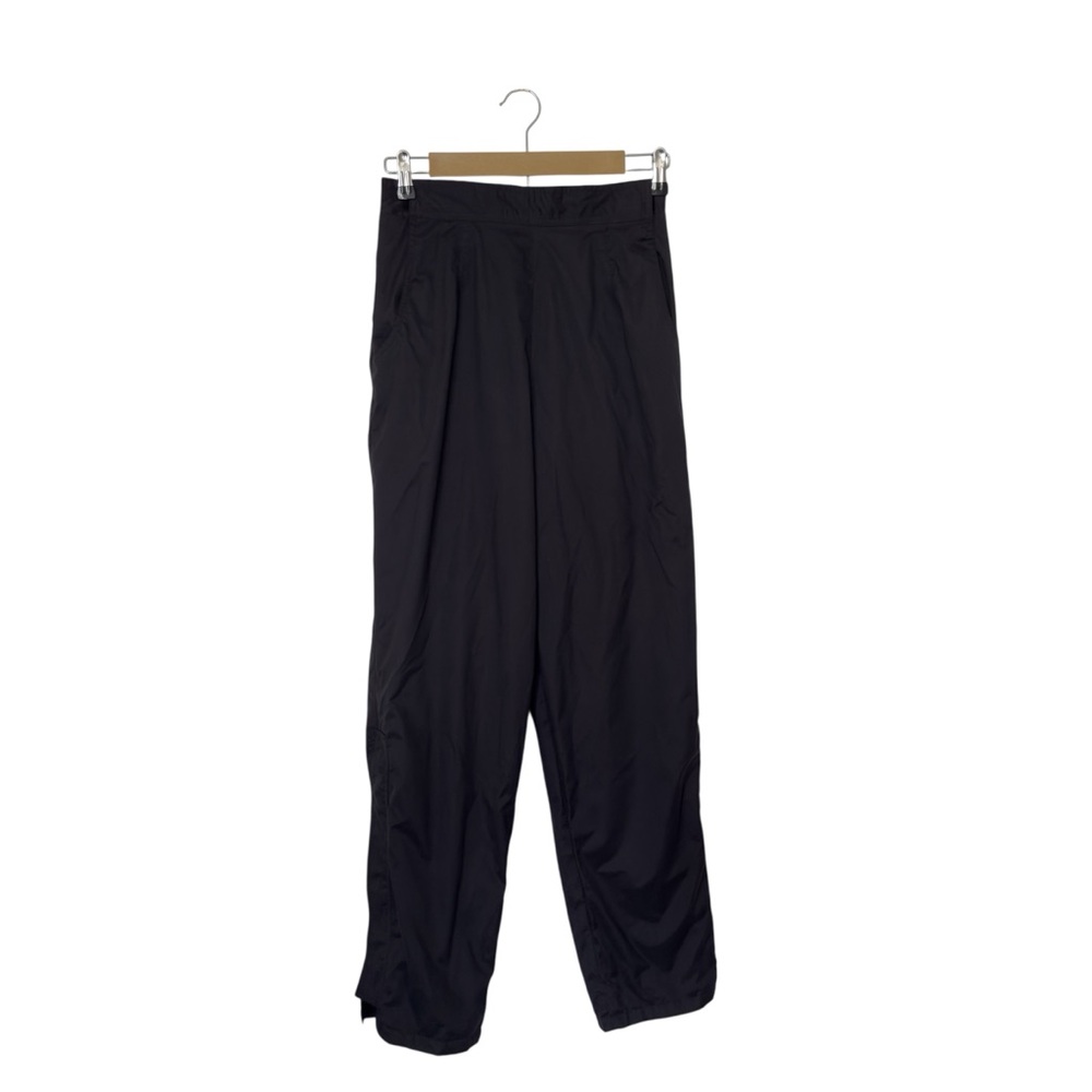 Vintage Sunice Black Rain Golf‎ Hiking Pants Adjustable Waist Zippers On Leg